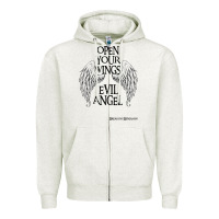 Oatmeal Heather BREAKING BENJAMIN Zipper Hoodie - InspiraDesign