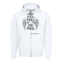 White BREAKING BENJAMIN Zipper Hoodie - InspiraDesign