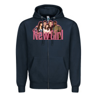 Navy new girl tv series Zipper Hoodie - InspiraDesign