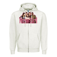 Oatmeal Heather new girl tv series Zipper Hoodie - InspiraDesign