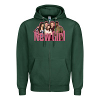 Sports Green new girl tv series Zipper Hoodie - InspiraDesign