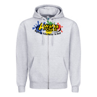 Heather Grey vintage awana clubs Zipper Hoodie - InspiraDesign