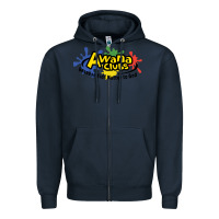Navy vintage awana clubs Zipper Hoodie - InspiraDesign