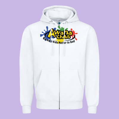 Vintage Awana Clubs Zipper Hoodie Designed By Inspiradesign