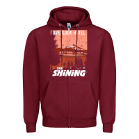 Burgundy the shining overlook ad t shirt Zipper Hoodie - InspiraDesign