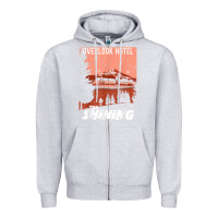 Heather Grey the shining overlook ad t shirt Zipper Hoodie - InspiraDesign