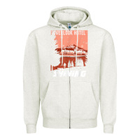 Oatmeal Heather the shining overlook ad t shirt Zipper Hoodie - InspiraDesign