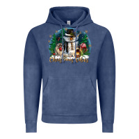 Vintage Denim christmas vibes Vintage Hoodie - CowGirlArtShop
