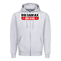Heather Grey duramax diesel Zipper Hoodie - InspiraDesign