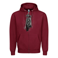 Burgundy hunt showdown traitor's moon sweatshirt Zipper Hoodie - InspiraDesign