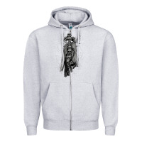 Heather Grey hunt showdown traitor's moon sweatshirt Zipper Hoodie - InspiraDesign