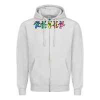 Dove Grey Jerrys Designer Bears Zipper Hoodie - InspiraDesign
