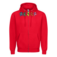 Red Jerrys Designer Bears Zipper Hoodie - InspiraDesign