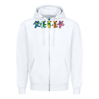 White Jerrys Designer Bears Zipper Hoodie - InspiraDesign