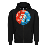 Black New York World's Fair 196465 Zipper Hoodie - InspiraDesign