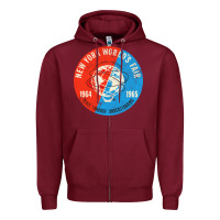 Burgundy New York World's Fair 196465 Zipper Hoodie - InspiraDesign