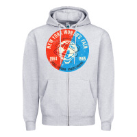 Heather Grey New York World's Fair 196465 Zipper Hoodie - InspiraDesign