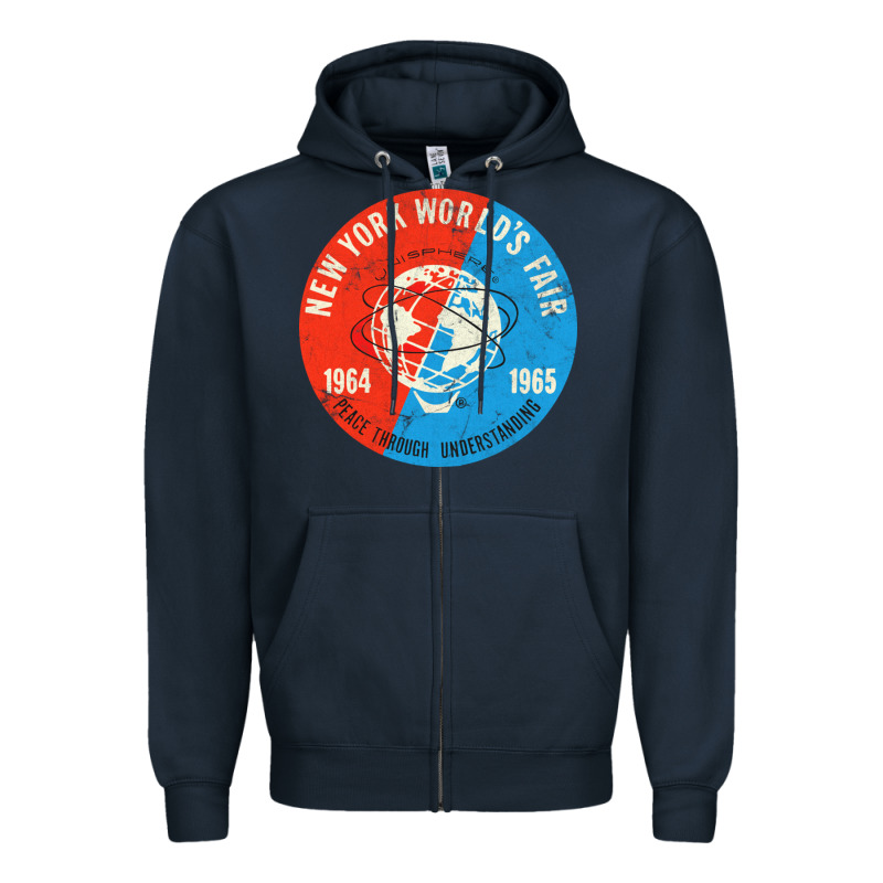 New York World's Fair 196465 Zipper Hoodie by InspiraDesign | Teevron