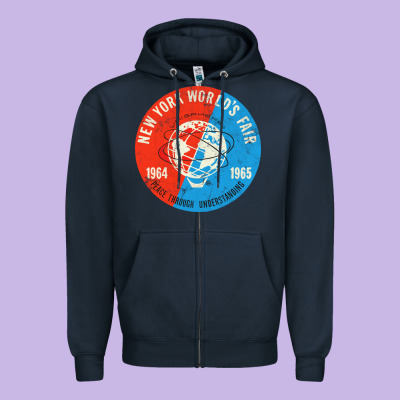 New York World's Fair 196465 Zipper Hoodie Designed By Inspiradesign