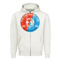 Oatmeal Heather New York World's Fair 196465 Zipper Hoodie - InspiraDesign