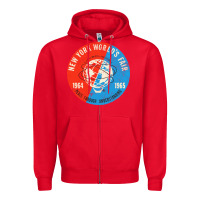 Red New York World's Fair 196465 Zipper Hoodie - InspiraDesign