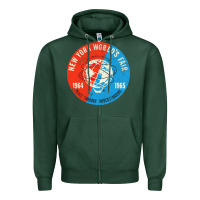 Sports Green New York World's Fair 196465 Zipper Hoodie - InspiraDesign