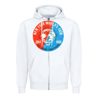 White New York World's Fair 196465 Zipper Hoodie - InspiraDesign