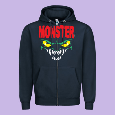 Monster Zipper Hoodie Designed By Inspiradesign