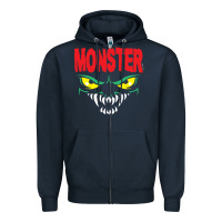 Navy monster Zipper Hoodie - InspiraDesign