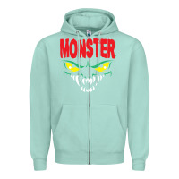 Seafoam monster Zipper Hoodie - InspiraDesign