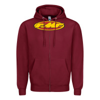 Burgundy fmf racing so calif 8'' Zipper Hoodie - InspiraDesign
