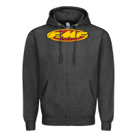 Charcoal Heather fmf racing so calif 8'' Zipper Hoodie - InspiraDesign