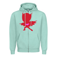 Seafoam owlette illustration Zipper Hoodie - InspiraDesign