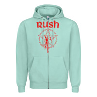 Seafoam vintage starman Zipper Hoodie - InspiraDesign