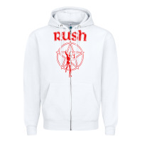 White vintage starman Zipper Hoodie - InspiraDesign