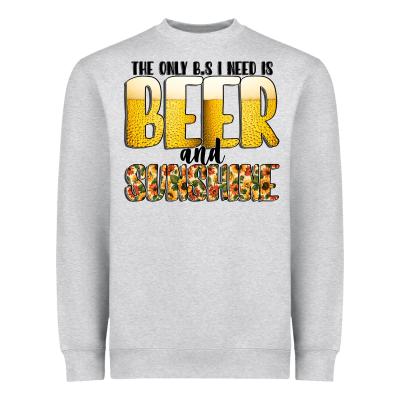 The Only C B S I Needis Beer And Sunshine Heavyweight Sweatshirt by CowhideDigitalArt | Teevron