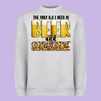 The Only C B S I Needis Beer And Sunshine Heavyweight Sweatshirt Designed By Cowhidedigitalart