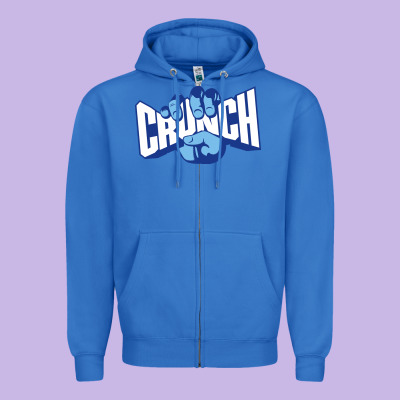 The Crunch Fitness Zipper Hoodie Designed By Inspiradesign