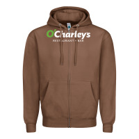 Chestnut O'Charley's Resto and Bar Zipper Hoodie - InspiraDesign