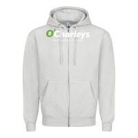 Dove Grey O'Charley's Resto and Bar Zipper Hoodie - InspiraDesign