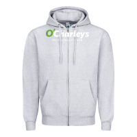 Heather Grey O'Charley's Resto and Bar Zipper Hoodie - InspiraDesign