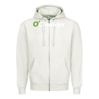Oatmeal Heather O'Charley's Resto and Bar Zipper Hoodie - InspiraDesign