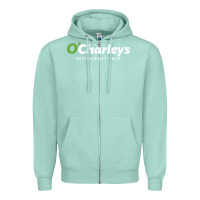 Seafoam O'Charley's Resto and Bar Zipper Hoodie - InspiraDesign