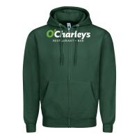 Sports Green O'Charley's Resto and Bar Zipper Hoodie - InspiraDesign