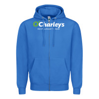 True Royal O'Charley's Resto and Bar Zipper Hoodie - InspiraDesign