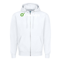 White O'Charley's Resto and Bar Zipper Hoodie - InspiraDesign