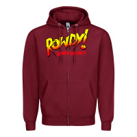 Burgundy Ronda Rousey Merch Rowdy Ronda Rousey Shirt Zipper Hoodie - InspiraDesign