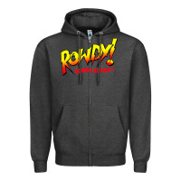 Charcoal Heather Ronda Rousey Merch Rowdy Ronda Rousey Shirt Zipper Hoodie - InspiraDesign
