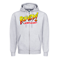 Heather Grey Ronda Rousey Merch Rowdy Ronda Rousey Shirt Zipper Hoodie - InspiraDesign