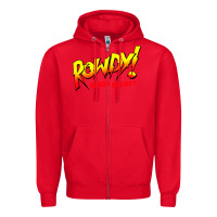 Red Ronda Rousey Merch Rowdy Ronda Rousey Shirt Zipper Hoodie - InspiraDesign